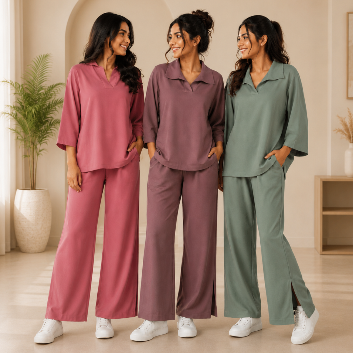 Women Airport Comfort Co-Ord Set ( S4 )