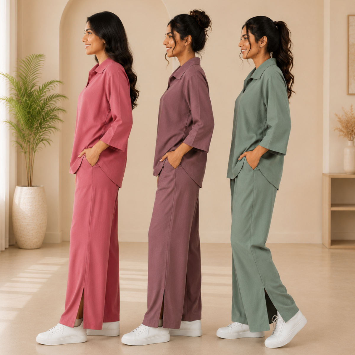 Women Airport Comfort Co-Ord Set ( S4 )