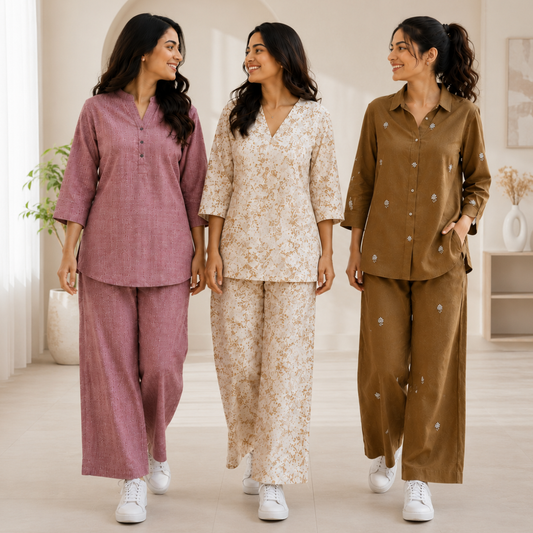 Women Airport Comfort Co-Ord Set ( S1 )