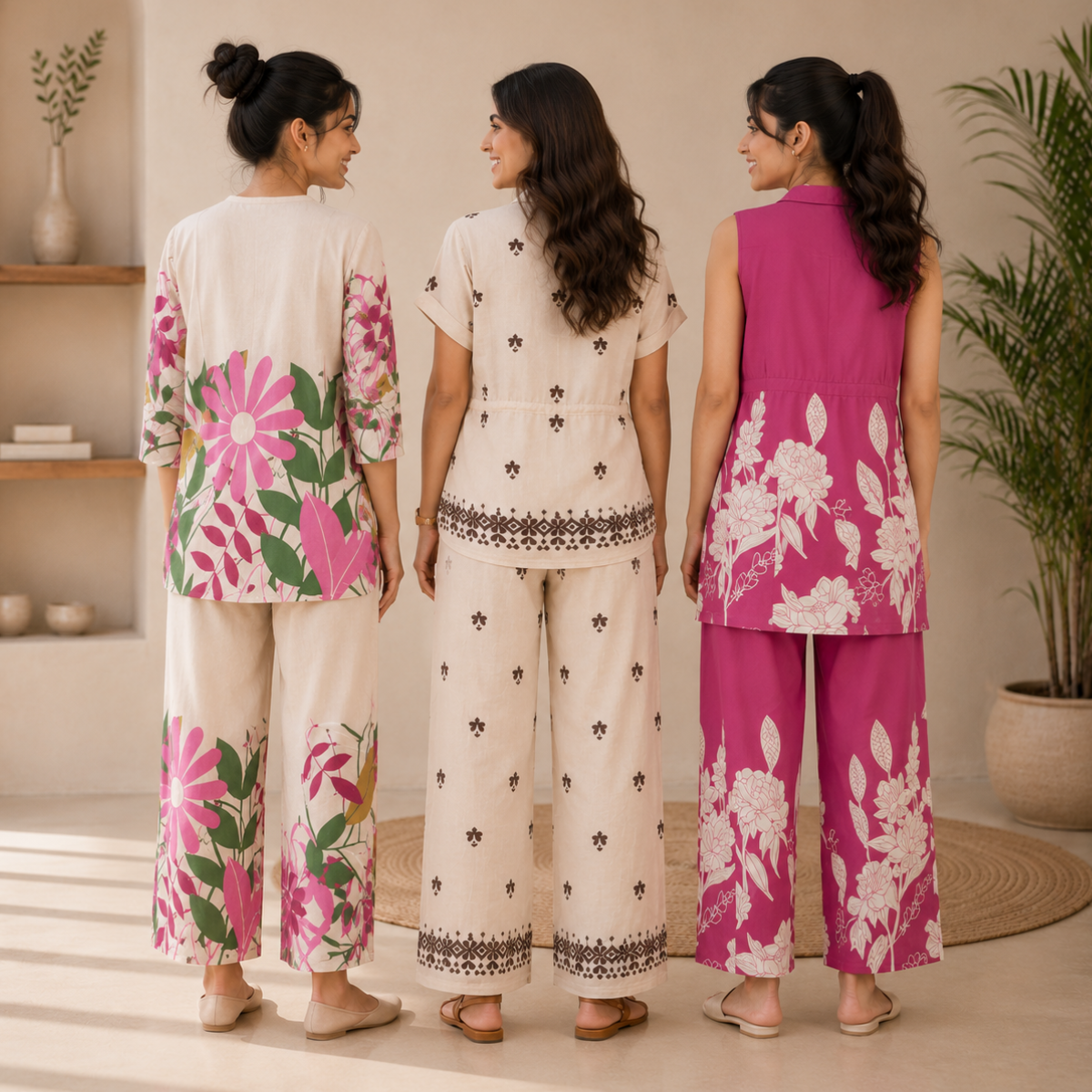 Printed Co-Ord | Casual Ethnic| Cotton Wear (C-1)