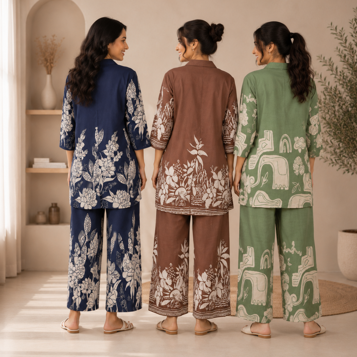 Printed Co-Ord | Casual Ethnic| Cotton Wear (C-2)
