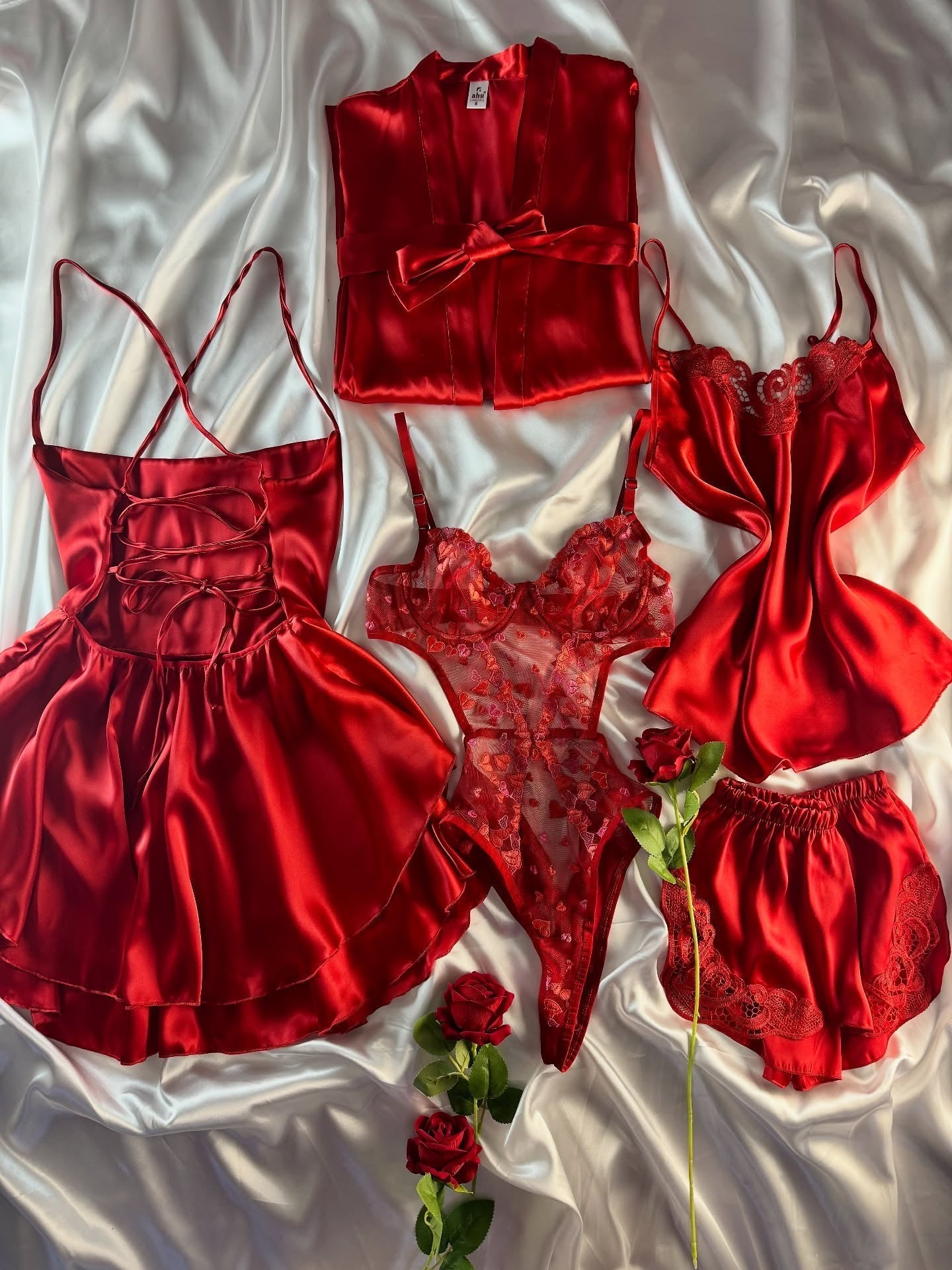 Luxury Satin Lace Nightwear Set for Women – Soft & Elegant Sleepwear