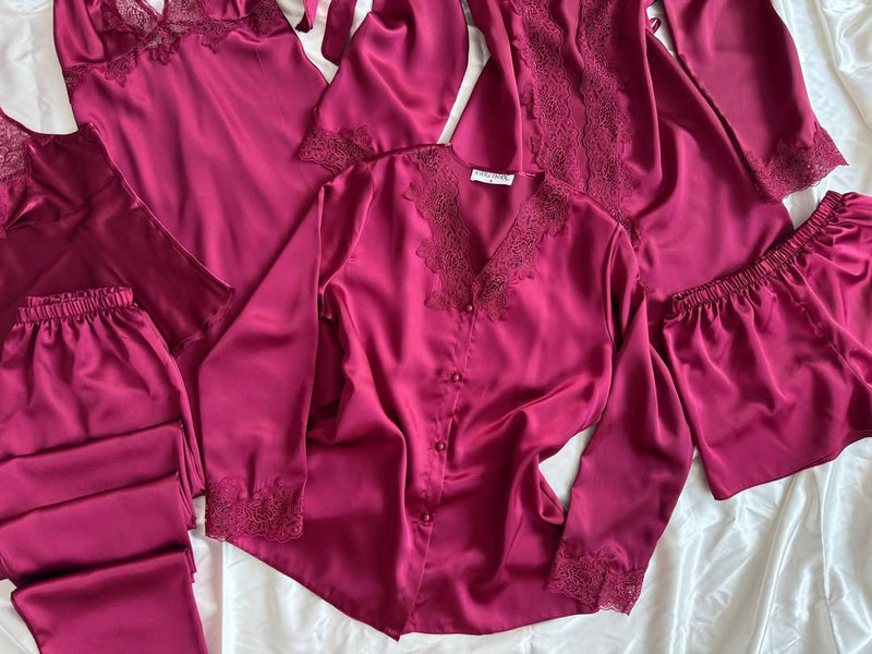 Luxury Satin Lace Nightwear Set for Women