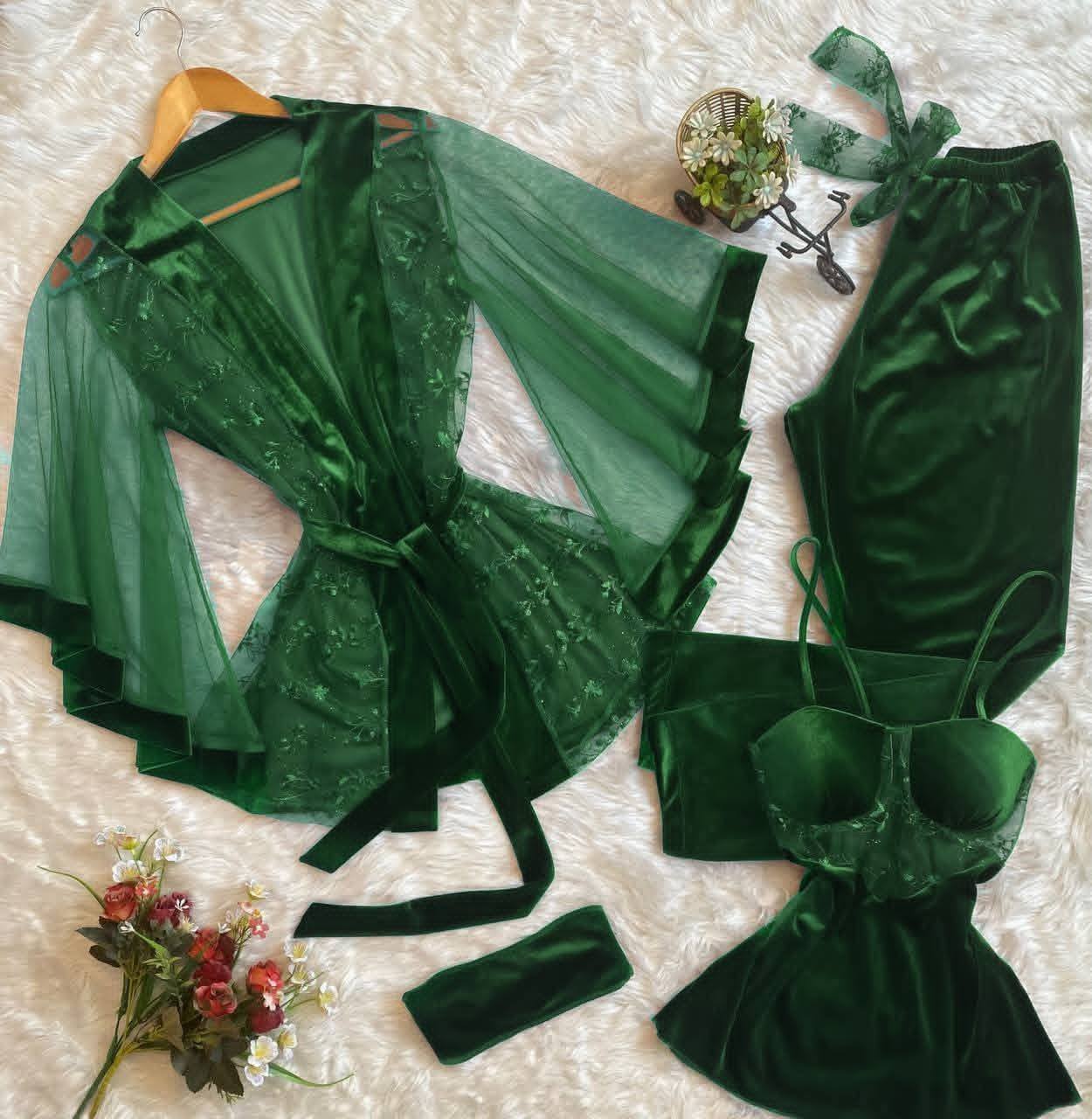 Luxury Satin Lace Nightwear Set for Women – Soft & Elegant Sleepwear
