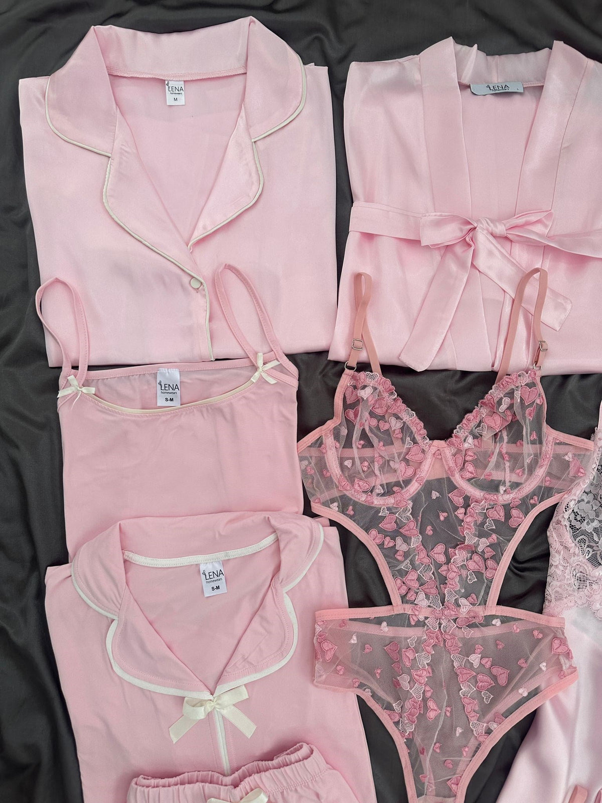 Pink Moments Piece Giant Bridal Dowry Set Combo For Women's